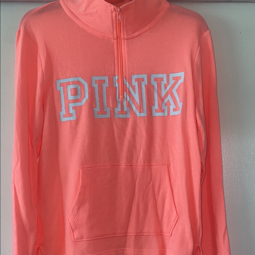 Pink quarter zip